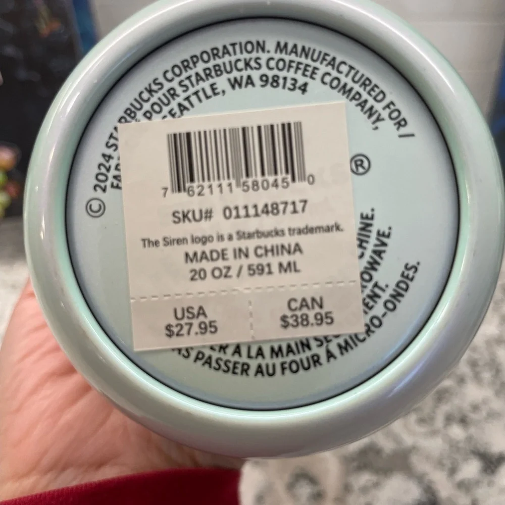 Starbucks 2024 Spring Siren SS Bottle. NWT. White to green ombre. NEW and HTF